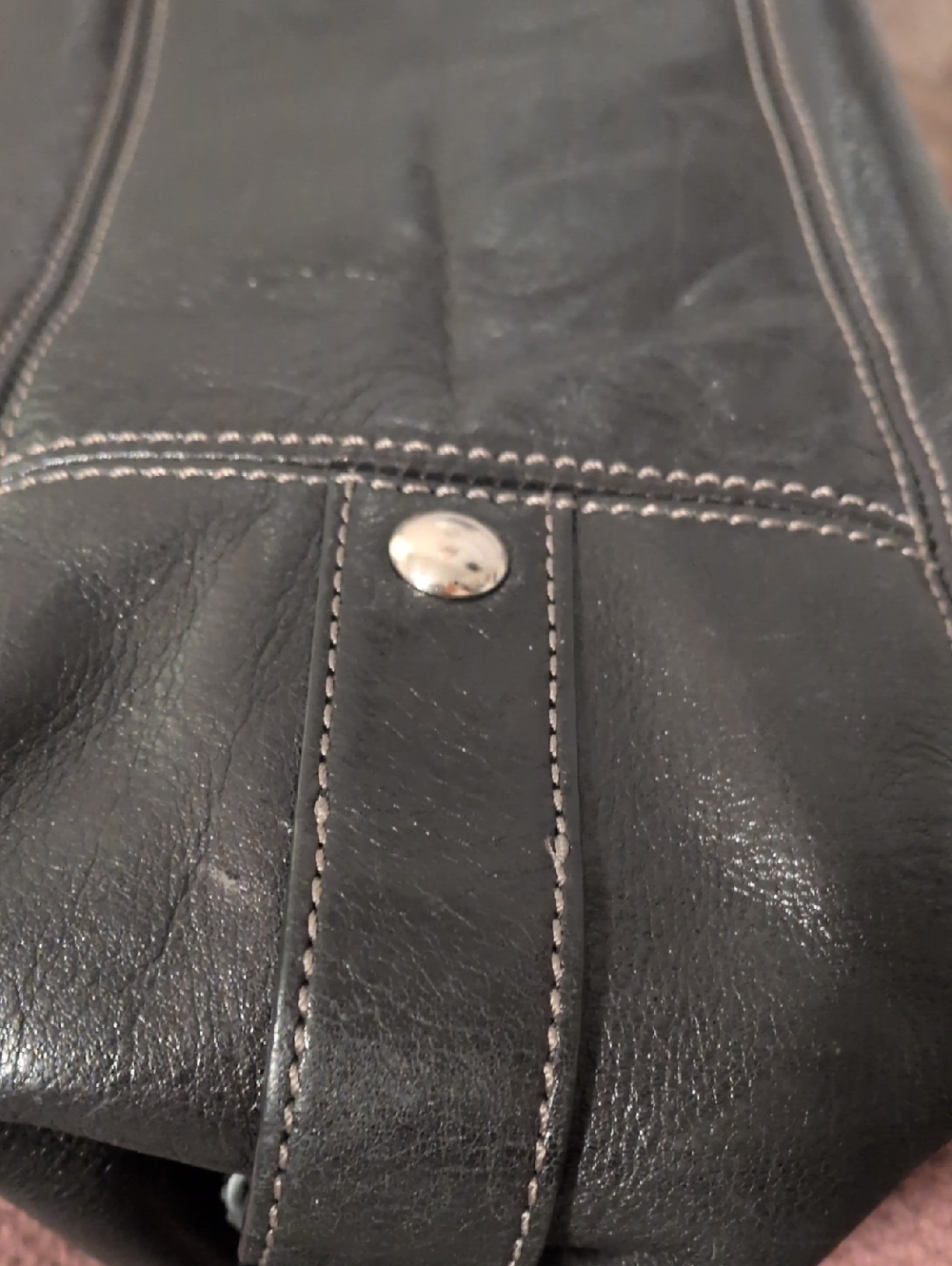 Coach Madison Sabrina Satchel - Metallic Silver Leather - Picture 12 of 15
